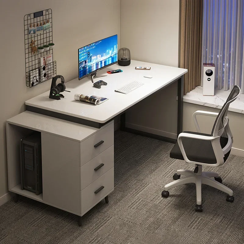Home Office Work Table - 고급 목재 사무실 책상 직원용 심플