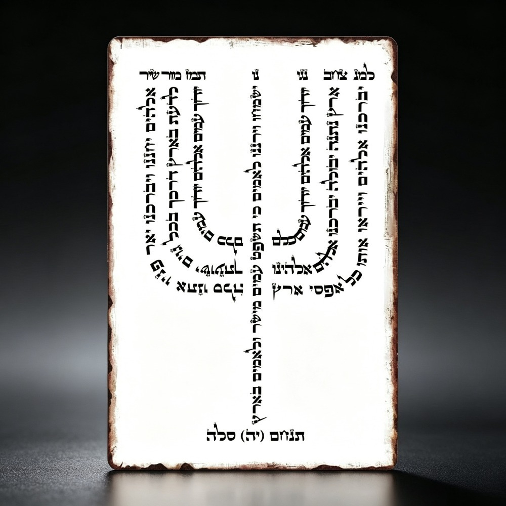 Home Office Decor - CIFBUY 빈티지 히브리어 YHVH 알루미늄 벽