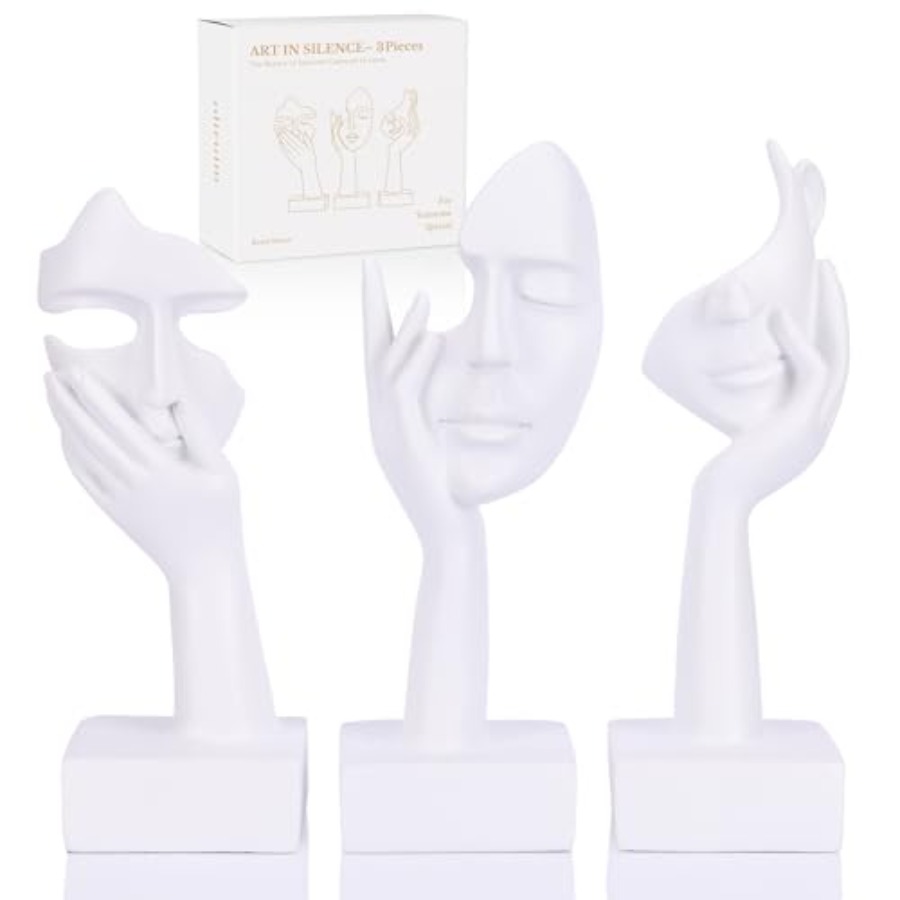 Home Office Decor - 사상가 대형 조각상 세트 - 거실,
