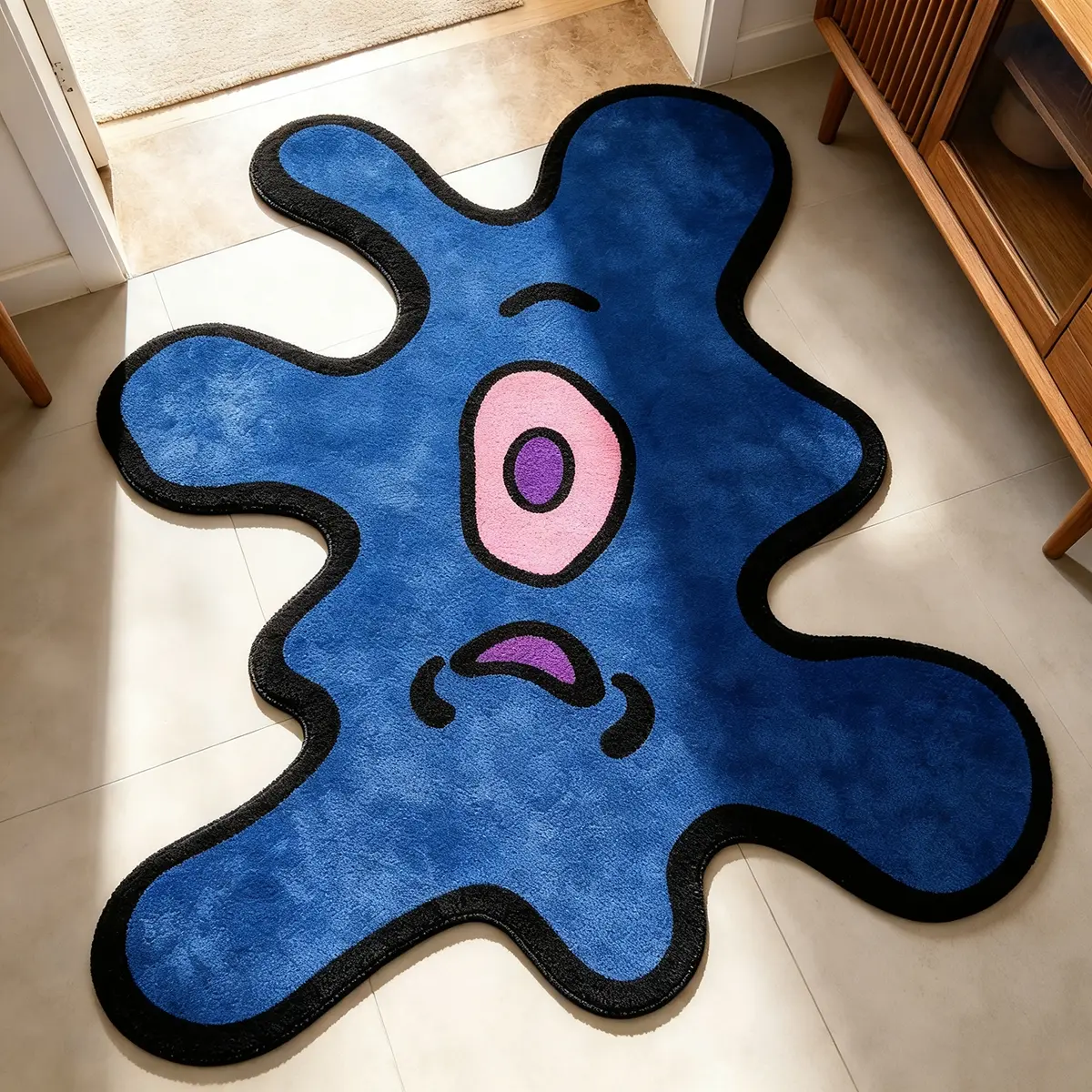 Home Office Rug - VIKAMA 스트리트 스타일 싱글 아이드 몬스터