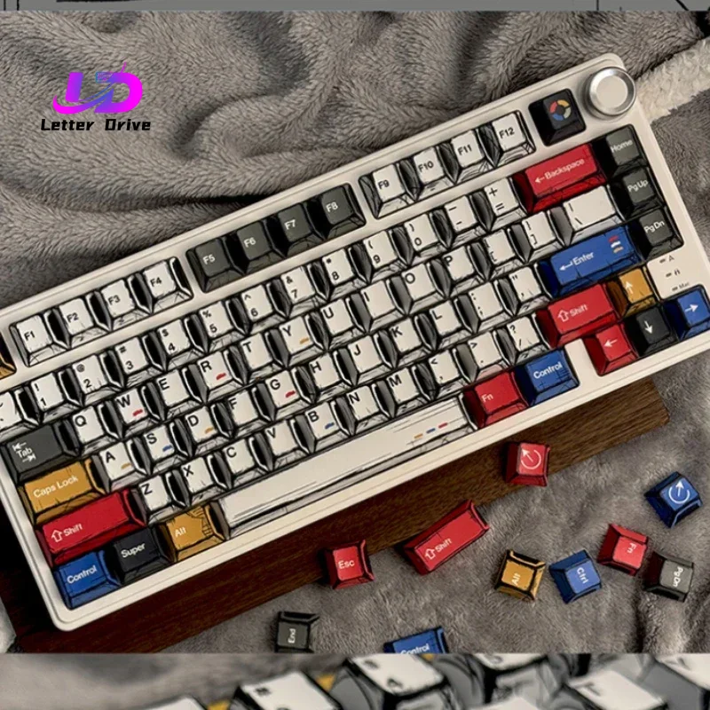 Home Office Keyboard - 2026 코믹 키캡 체리 프로파일 승화