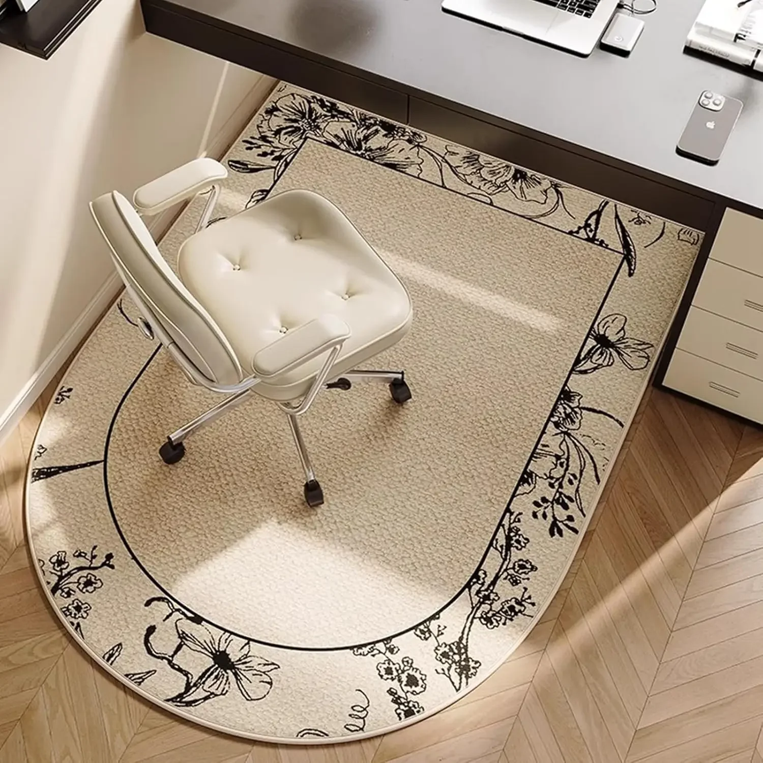 Home Office Rug - VIKAMA 컴퓨터 의자 미끄럼 방지 매트