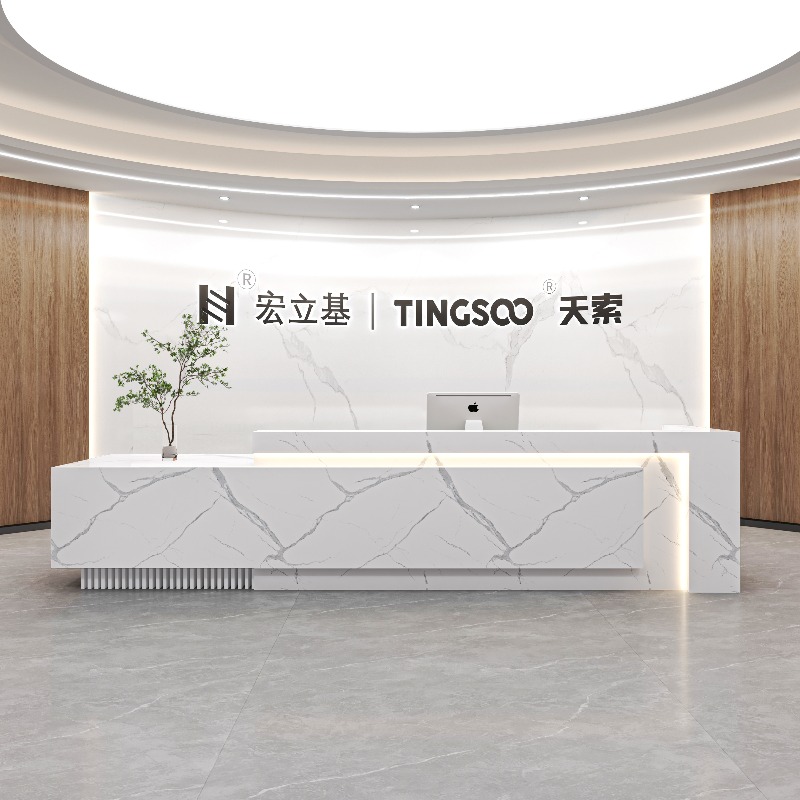 Home Office Industrial Design - 회사 리셉션 데스크, 세련된 디자인의 임원용