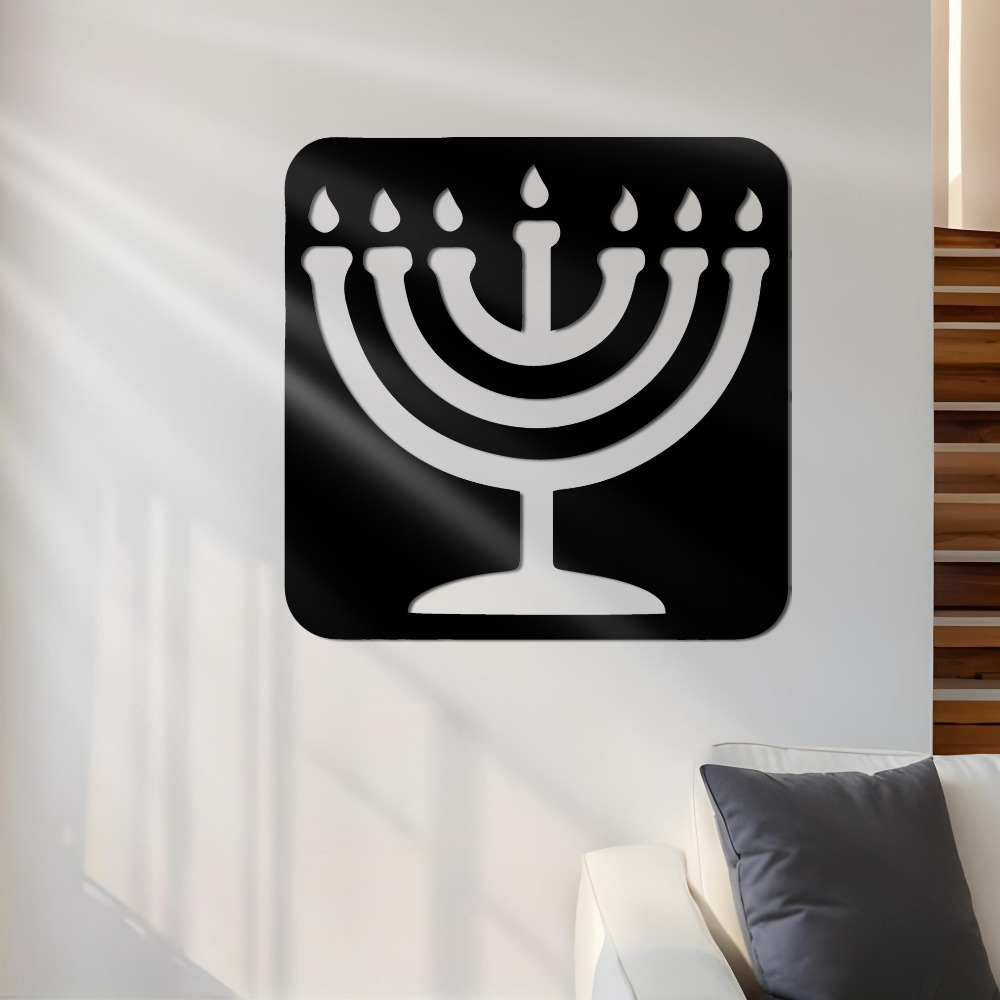 Home Office Decor - CIFBUY 철제 벽 장식 빈티지 메노라