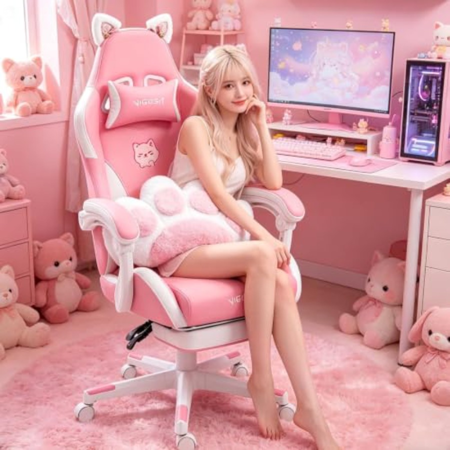 가정용 사무실에서 사용할 수 있는 게이밍 의자, 검은색 - Home Office Design 리뷰 및 가격