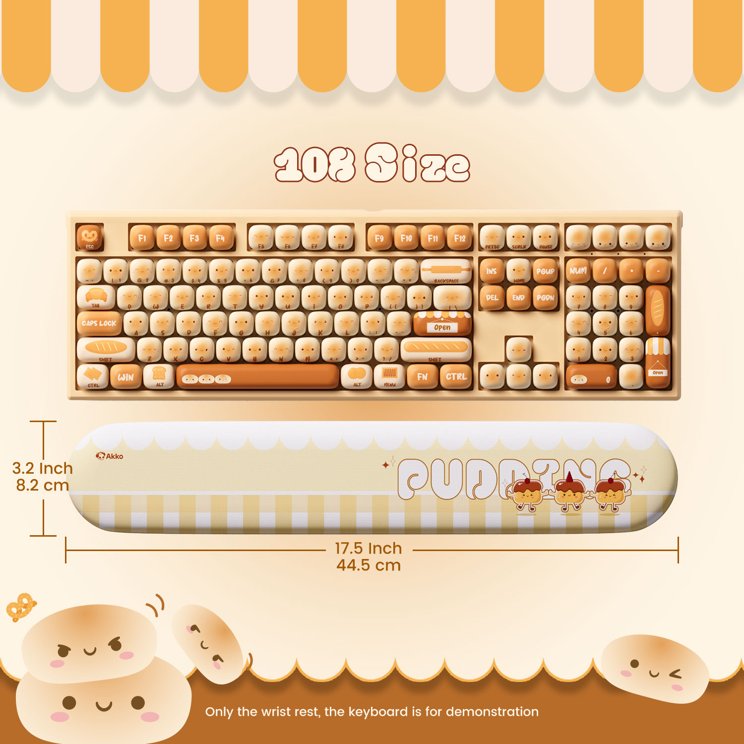 아코 푸딩 번즈 키보드 손목 받침대 인체공학적 소프트  - Home Office Keyboard 리뷰 및 가격