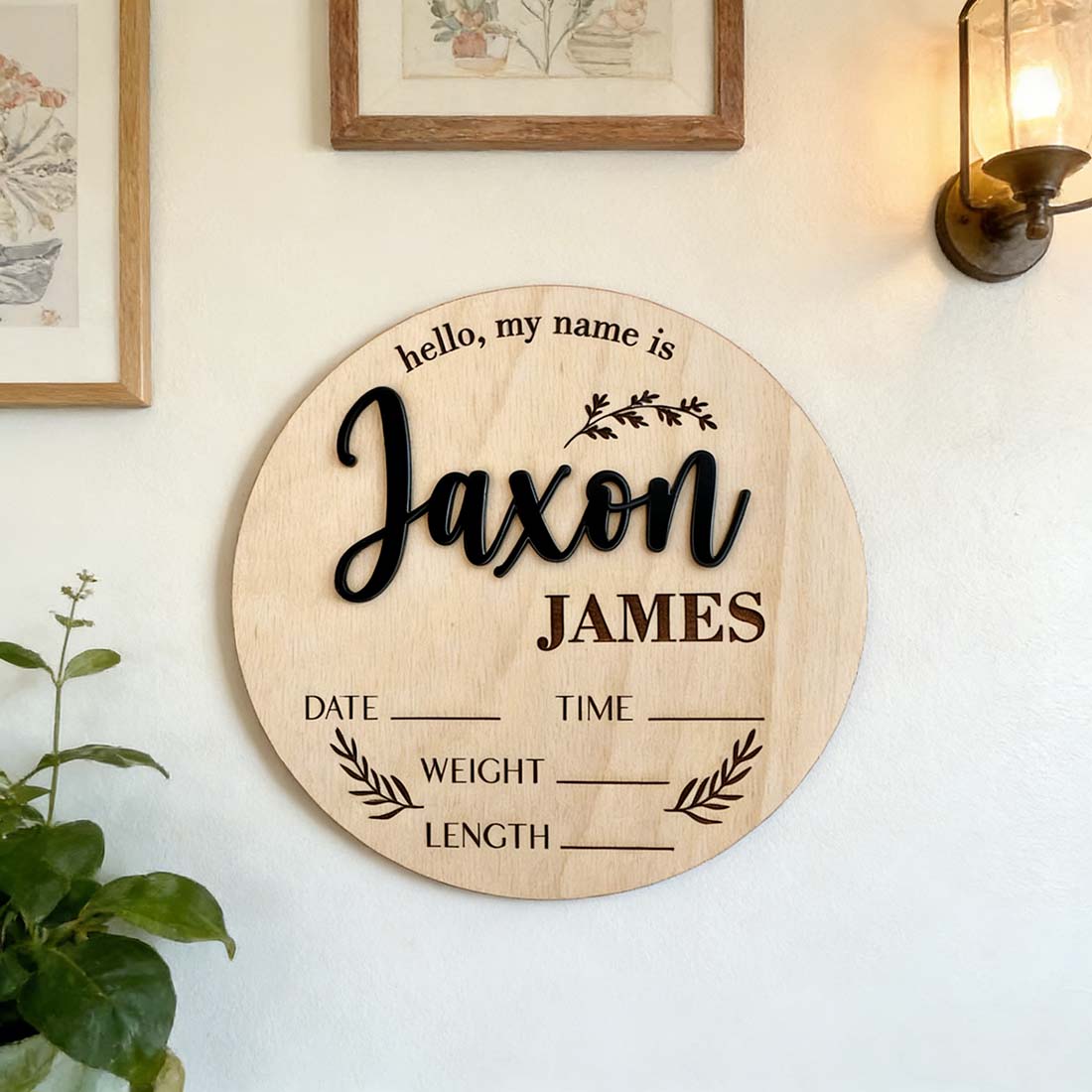 1Pc 맞춤형 아기 발표판 나무 이름표, 가정실 사무실 - Home Office Design 리뷰 및 가격