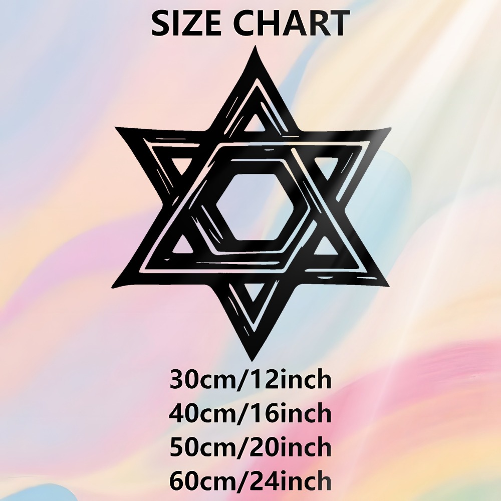 CIFBUY 철제 벽 장식 다윗의 별 금속 조각품 벽걸 - Home Office Decor 리뷰 및 가격