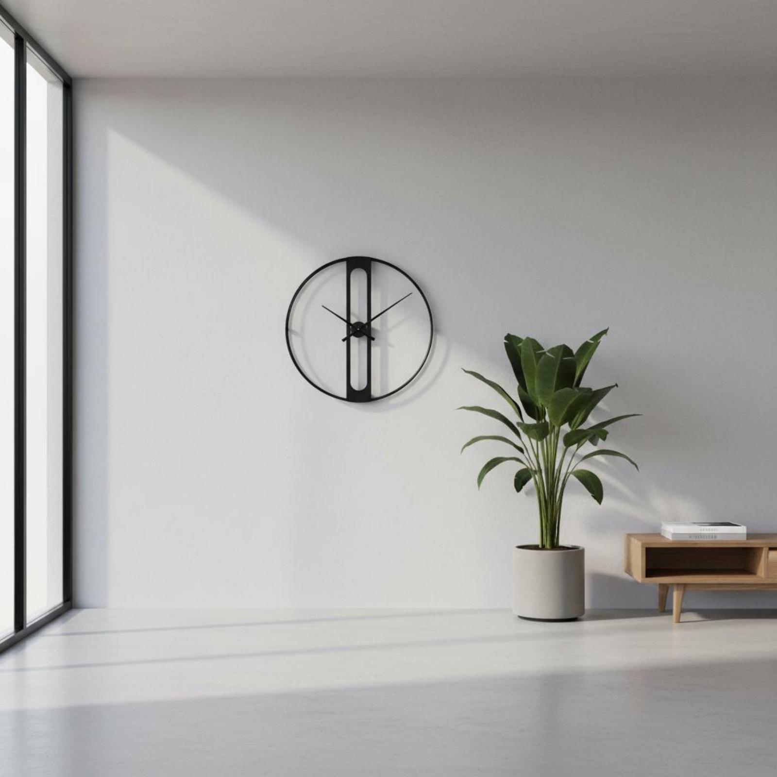 산업 스타일 벽시계, 오픈 프레임 디자인, 단조 철제  - Home Office Industrial Design 리뷰 및 가격
