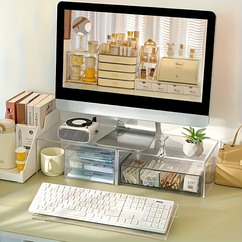 아크릴 키보드 스탠드, 투명한 데스크탑 정리함, 사무실 - Home Office Keyboard 리뷰 및 가격