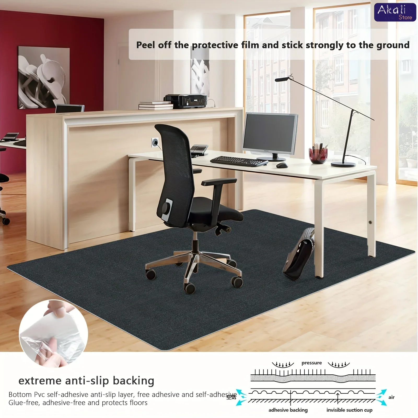 대형 사무실 의자 매트 나무 바닥 홈 인테리어에 대한  - Home Office Rug 리뷰 및 가격