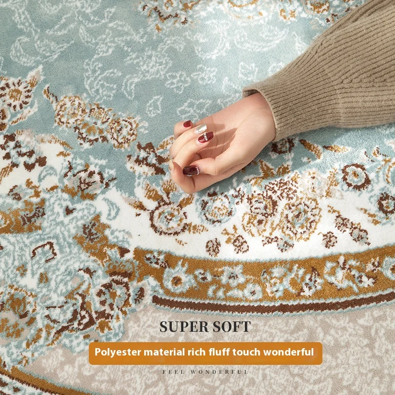 VIKAMA 터키 블루 태슬 카펫, 부드러운 거실 침실 - Home Office Rug 리뷰 및 가격