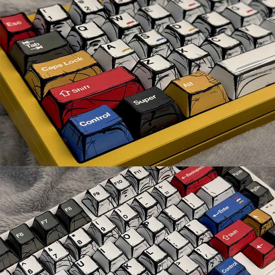 2026 코믹 키캡 체리 프로파일 승화 인쇄 맞춤형 개 - Home Office Keyboard 리뷰 및 가격